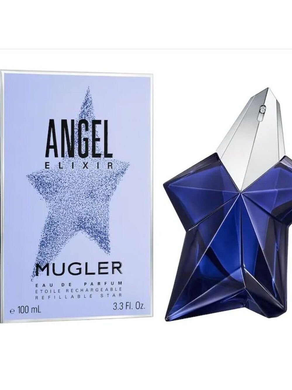 Mugler Angel Elixir Brand New In Package SEALED Refillable 100ml